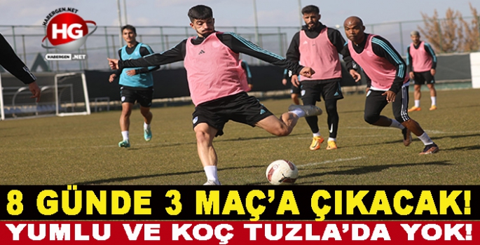 8 GÜNDE 3 MAÇA ÇIKACAK!