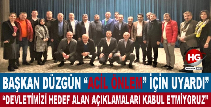 ACİL ÖNLEM İÇİN UYARDI!