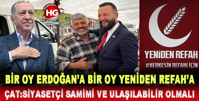 BİR OY ERDOĞAN'A BİR OY YENİDEN REFAH'A 