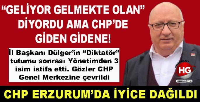 CHP İL YÖNETİMİNDE İSTİFALAR ARDI ARDINA GELDİ