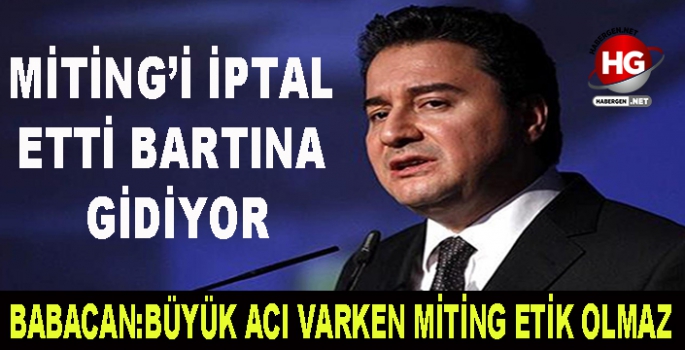 DEVA PARTİSİNİN MİTİNGİ İPTAL EDİLDİ