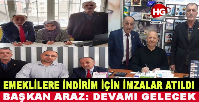 EMEKLİLER İÇİN İNDİRİM İMZALARI ATILDI