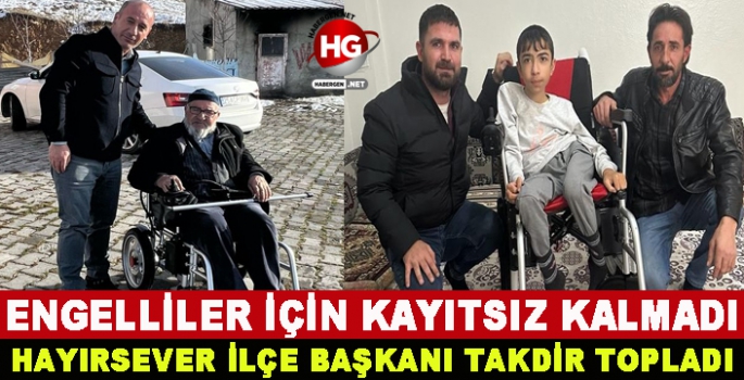 ENGELLİLER İÇİN KAYITSIZ KALMADI