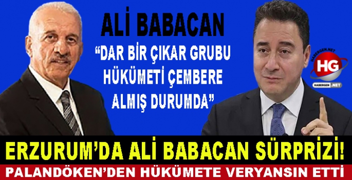 ERZURUM'DA ALİ BABACAN SÜRPRİZİ