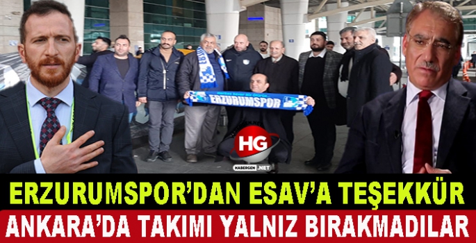 ERZURUMSPOR'DAN ESAV'A TEŞEKKÜR