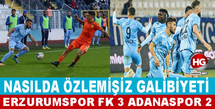 ERZURUMSPOR NİHAYET KAZANMAYI BİLDİ