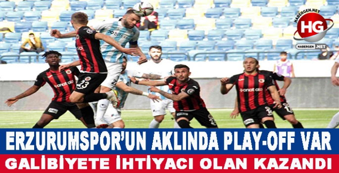 ERZURUMSPOR'UN AKLINDA PLAY-OFF VARDI