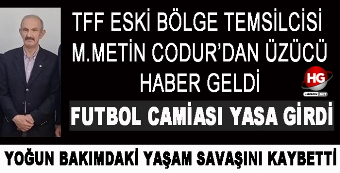 FUTBOL CAMİASINI YASA BOĞAN ÖLÜM