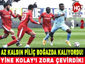 AZ KALSIN PİLİÇ BOĞAZDA KALIYORDU