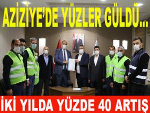 AZİZİYE'DE YÜZLER GÜLDÜ.