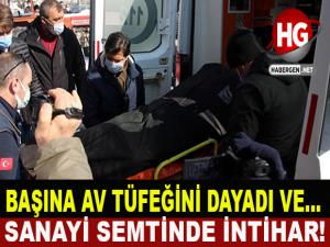 BAŞINA AV TÜFEĞİNİ DAYADI VE...