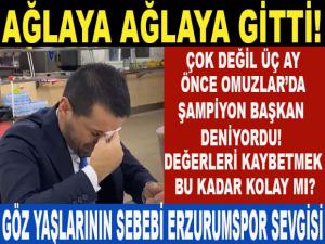 BAŞKAN ÜNEŞ AĞLAYA AĞLAYA İSTİFA ETTİ!