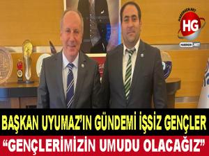 BAŞKAN UYUMAZ'IN GÜNDEMİ GENÇLER