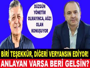 BİRİ TEŞEKKÜR DİĞERİ VERYANSIN ETTİ!