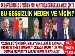 BU SESSİZLİK NEDEN VE NİÇİN?