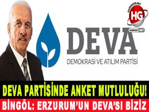 DEVA PARTİSİNDE ANKET MUTLULUĞU!