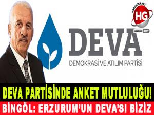 DEVA PARTİSİNDE ANKET MUTLULUĞU!