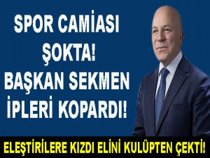 ELEŞTİRİLERE KIZDI ELİNİ KULÜPTEN ÇEKTİ!