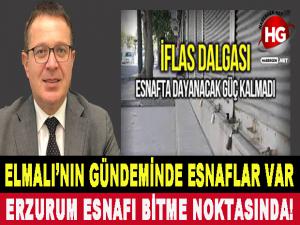 ELMALI: ESNAF BİTME NOKTASINDA