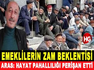 EMEKLİLERİN ZAM BEKLENTİSİ