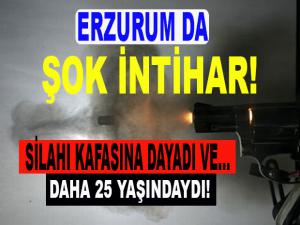 ERZURUM DA ŞOK İNTİHAR!