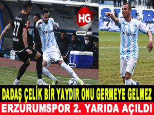 ERZURUMSPOR 2. YARIDA AÇILDI