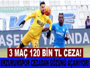 ERZURUMSPOR CEZALARDAN GÖZÜNÜ AÇAMIYOR!