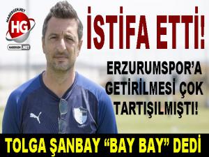 ERZURUMSPOR'DA İSTİFA!