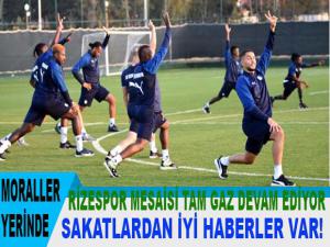 ERZURUMSPOR'DA RİZE MESAİSİ. SAKATLARDAN İYİ HABER VAR.