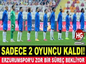 ERZURUMSPOR'DA SADECE 2 OYUNCU KALDI!