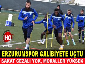 ERZURUMSPOR GALİBİYETE UÇTU