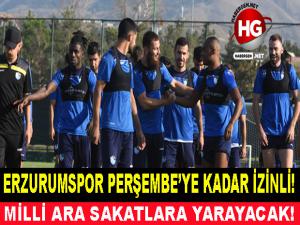 ERZURUMSPOR'A MİLLİ ARA İZNİ! 