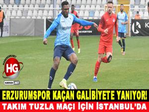 ERZURUMSPOR KAÇAN GALİBİYETE YANIYOR!