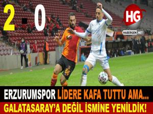 ERZURUMSPOR LİDERE KAFA TUTTU AMA...