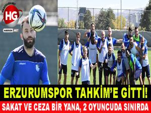 ERZURUMSPOR TAHKİM'E GİTTİ!