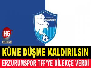 ERZURUMSPOR TFF'YE DİLEKÇE VERDİ