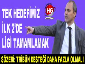 HEDEF LİGİ İLK 2'DE BİTİRMEK