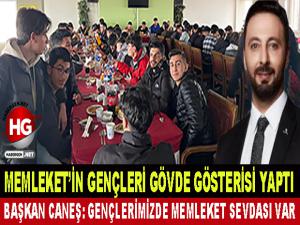 MEMLEKET PARTİSİNİN GENÇLERİ GÖVDE GÖSTERİSİ YAPTI