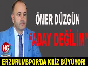 ÖMER DÜZGÜN: ADAY DEĞİLİM