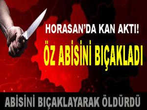 ÖZ ABİSİNİ BIÇAKLAYARAK ÖLDÜRDÜ!