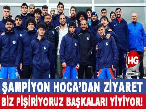 ŞAMPİYON HOCA'DAN ERZURUMSPOR'A ZİYARET