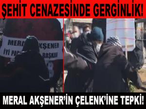 ŞEHİT CENAZESİNDE GERGİNLİK!