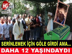 SERİNLEMEK İÇİN GÖLE GİRDİ AMA...