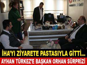 ZİYARETE PASTASIYLA BİRLİKTE GİTTİ...