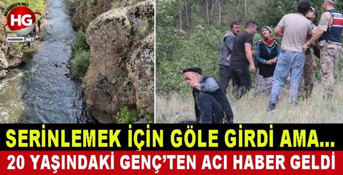 SERİNLEMEK İÇİN GÖLE GİRDİ AMA...