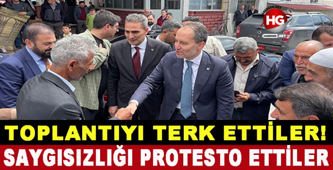 TOPLANTIYI TERK ETTİLER!